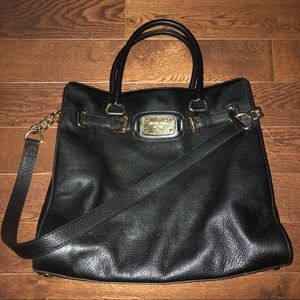 Black Leather Hamilton Purse Outlet Version